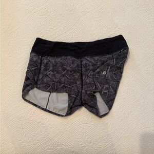 Lululemon Athletica Black and Gray Athletic Shorts